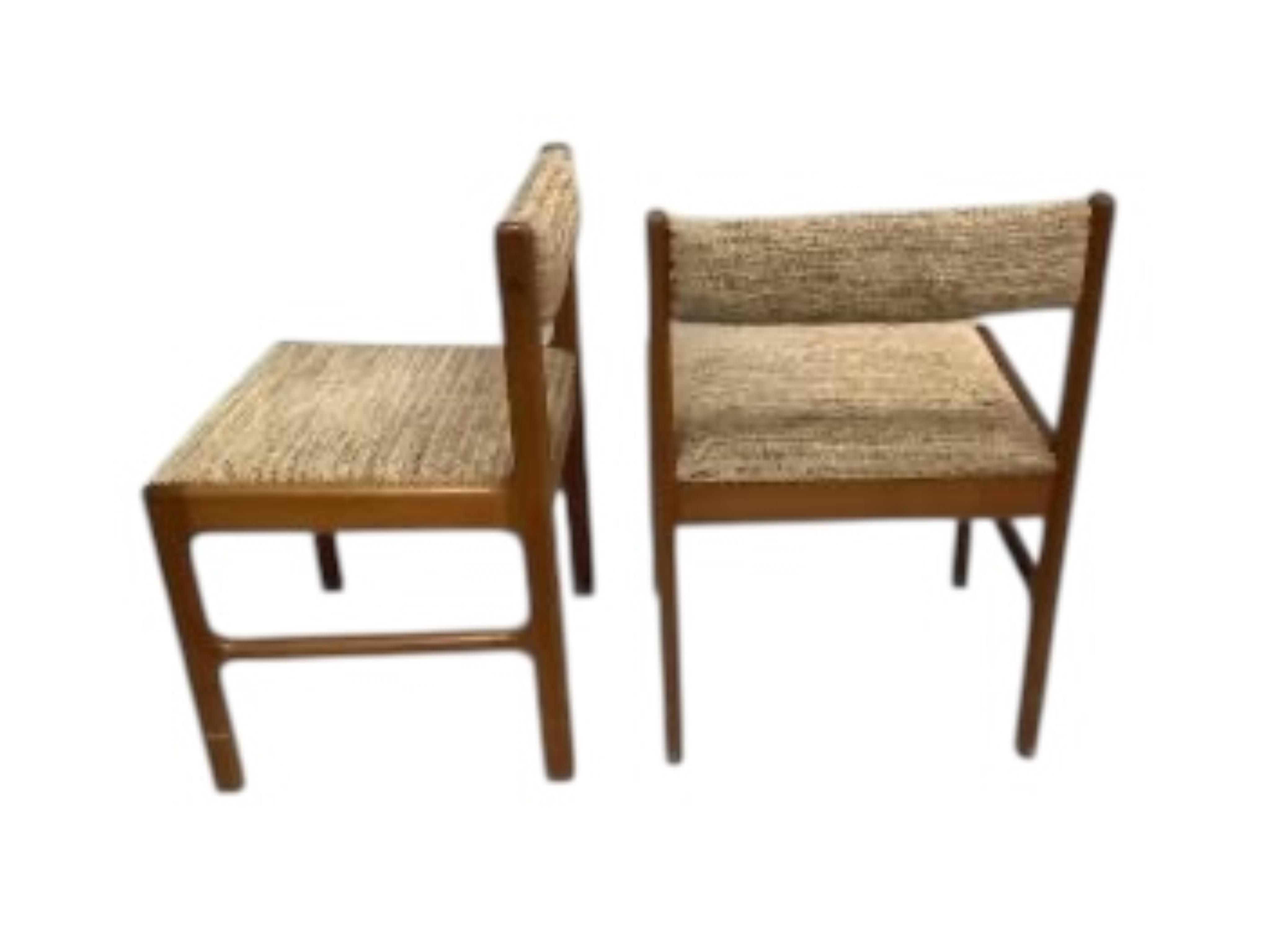 A mid century Danish style MacIntosh Forfar teak sideboard, width 170cm, depth 46cm, height 102cm together with a McIntosh teak extending dining table and four chairs